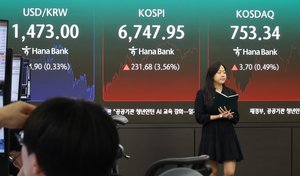 Seoul stocks close over 3% higher on chip rebound