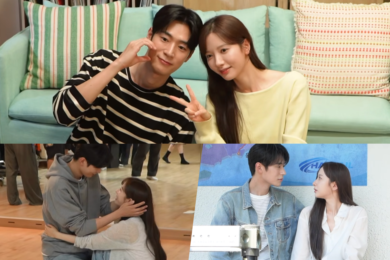 Watch: Kim Ji Yeon And Park Seo Ham Film Heart-Fluttering Scenes On Set Of “Dive Into You”